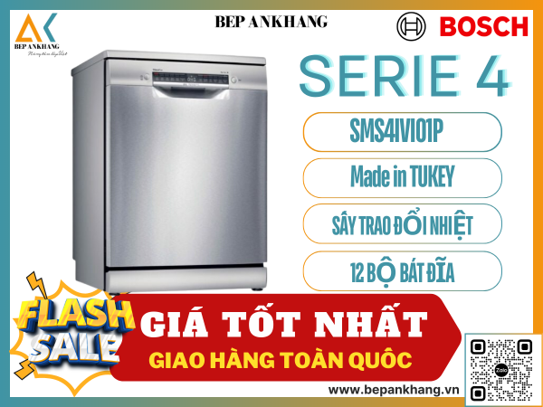 Máy Rửa Bát Độc Lập - 60CM HMH.SMS4IVI01P Series 4 - Germany